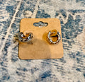 Twisted Small Silver Hoops