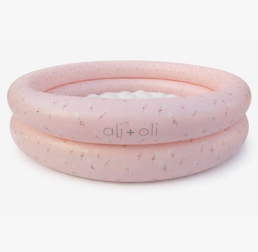 Ali+Oli Two-Ring Inflatable Kiddie Pool (Peony)
