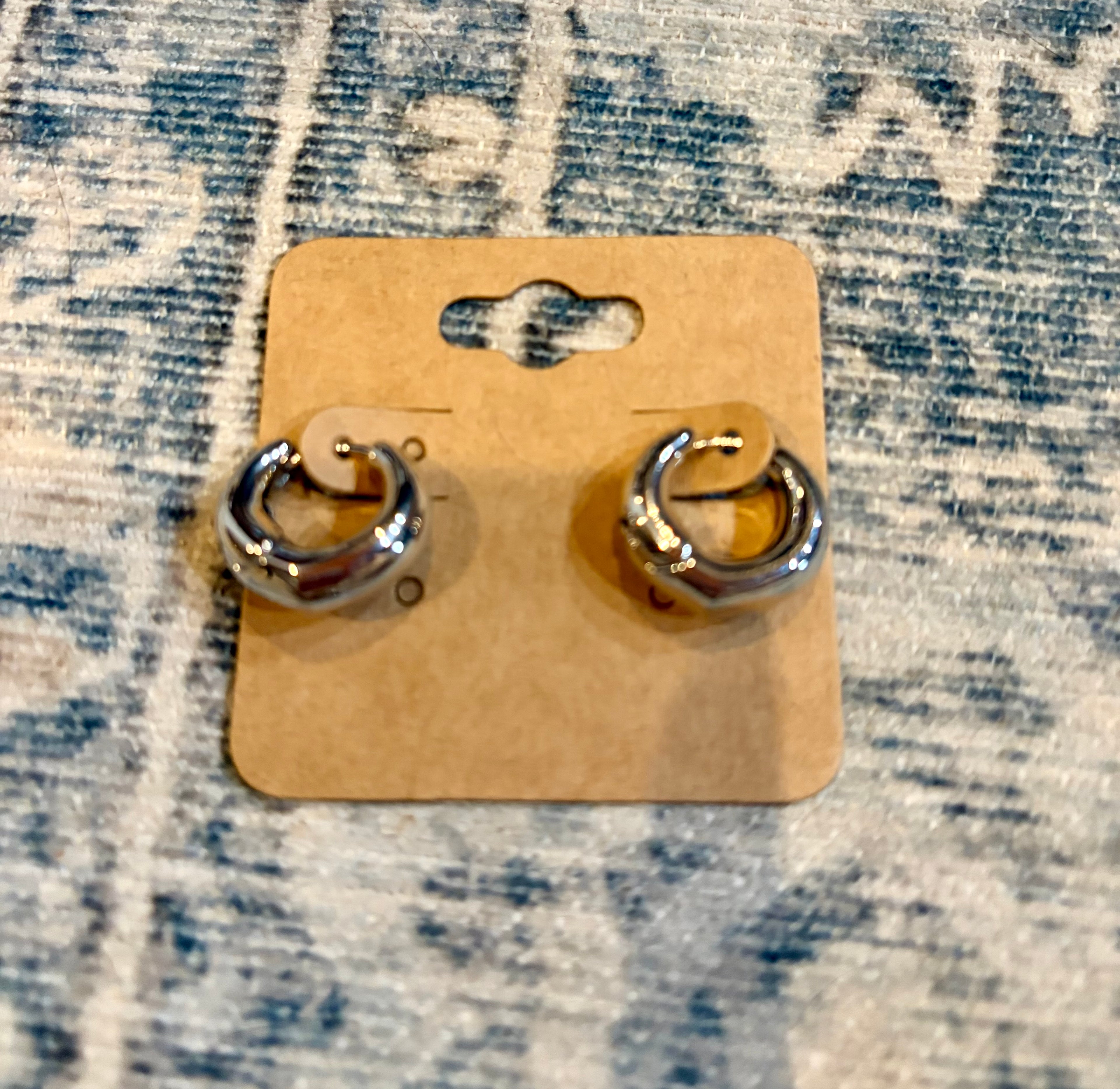 Silver Small Hoops