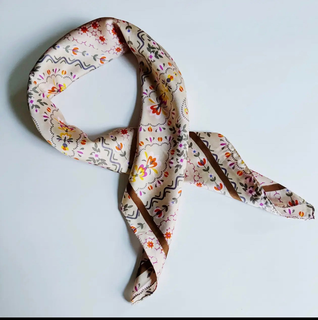 Silky Muse Satin Square Scarf - Chic Silky Scarf For Hair, Neck, or Bag Styling