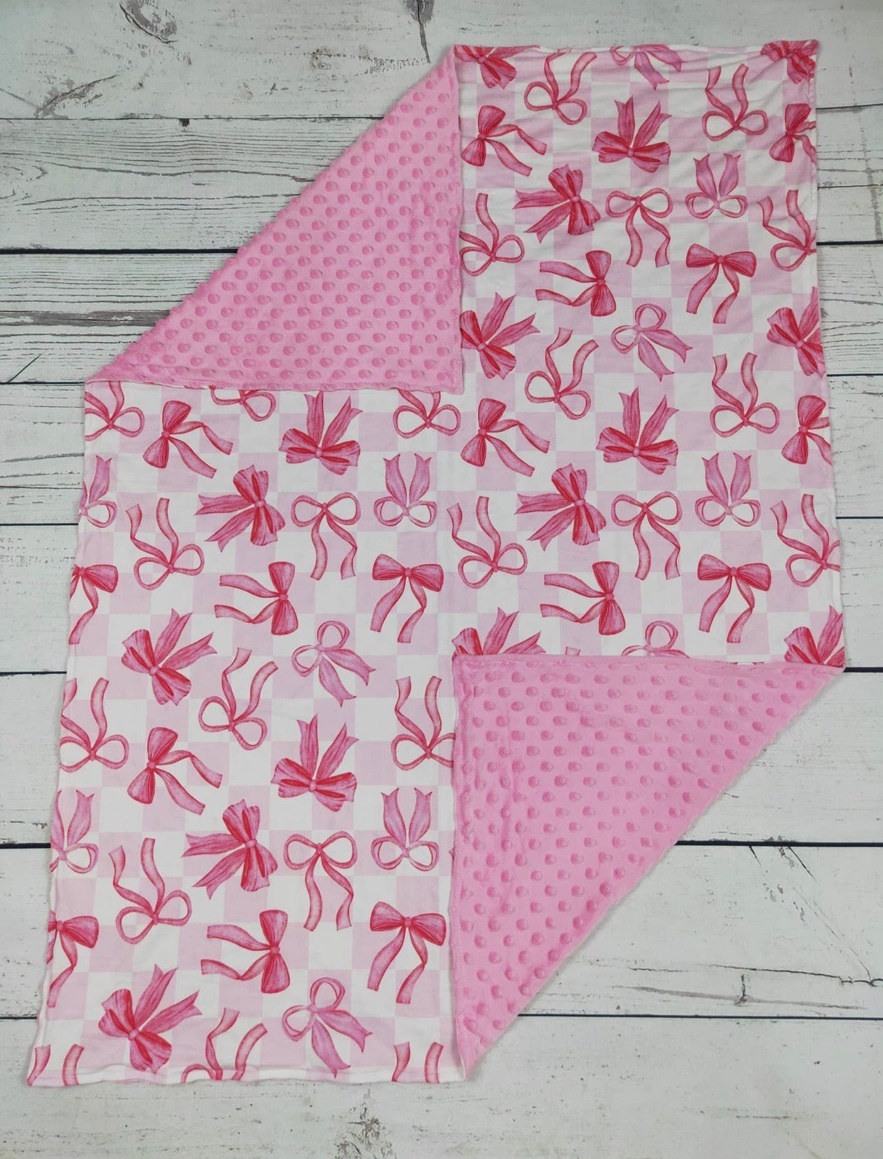 Pink Bow Blanket