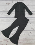 Girls Black Athletic Set