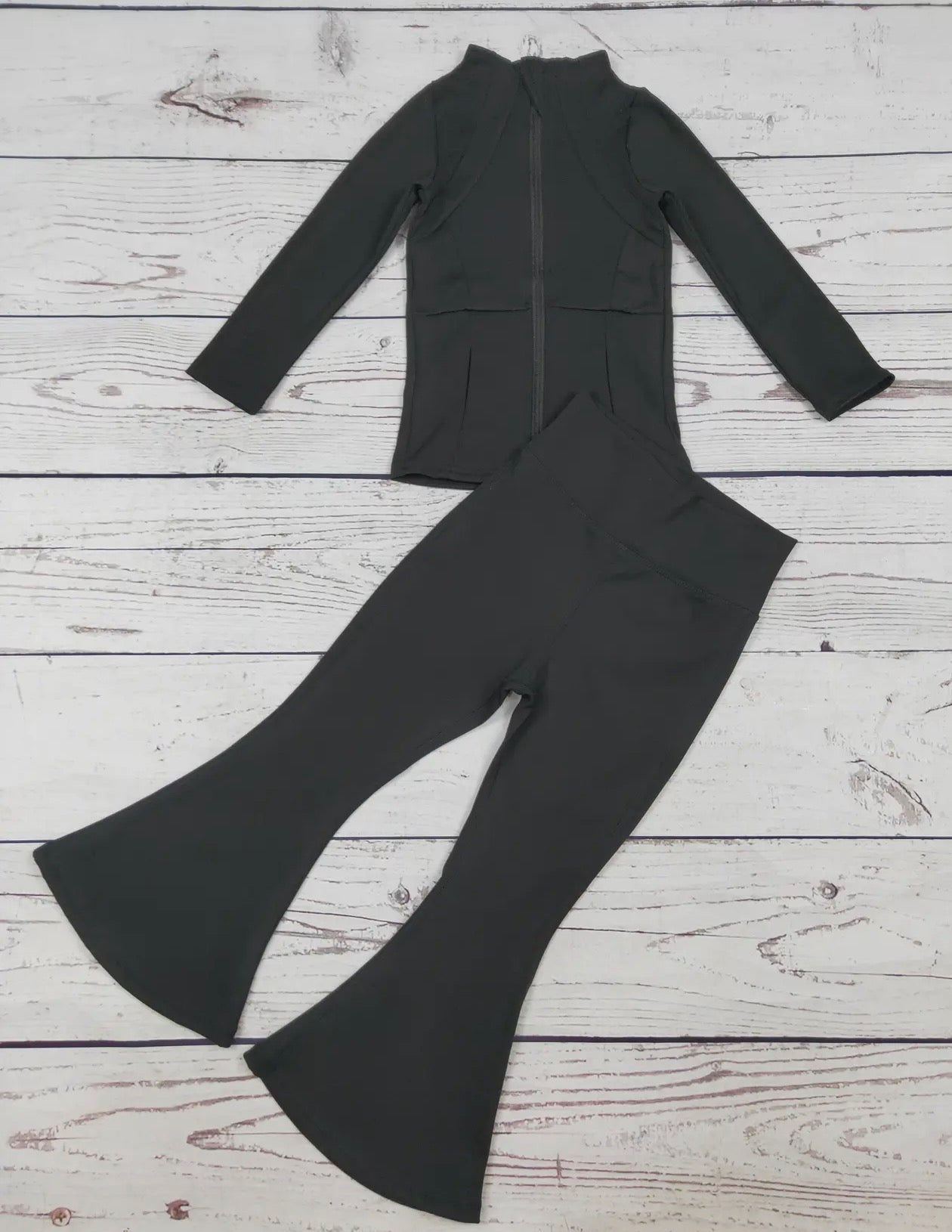 Girls Black Athletic Set
