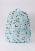 Blue Gingham Duck Backpack