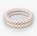 Ali+Oli Two-Ring Inflatable Kiddie Pool (Tan Checkers)