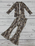 Bottomland Camo Girls Athletic Set