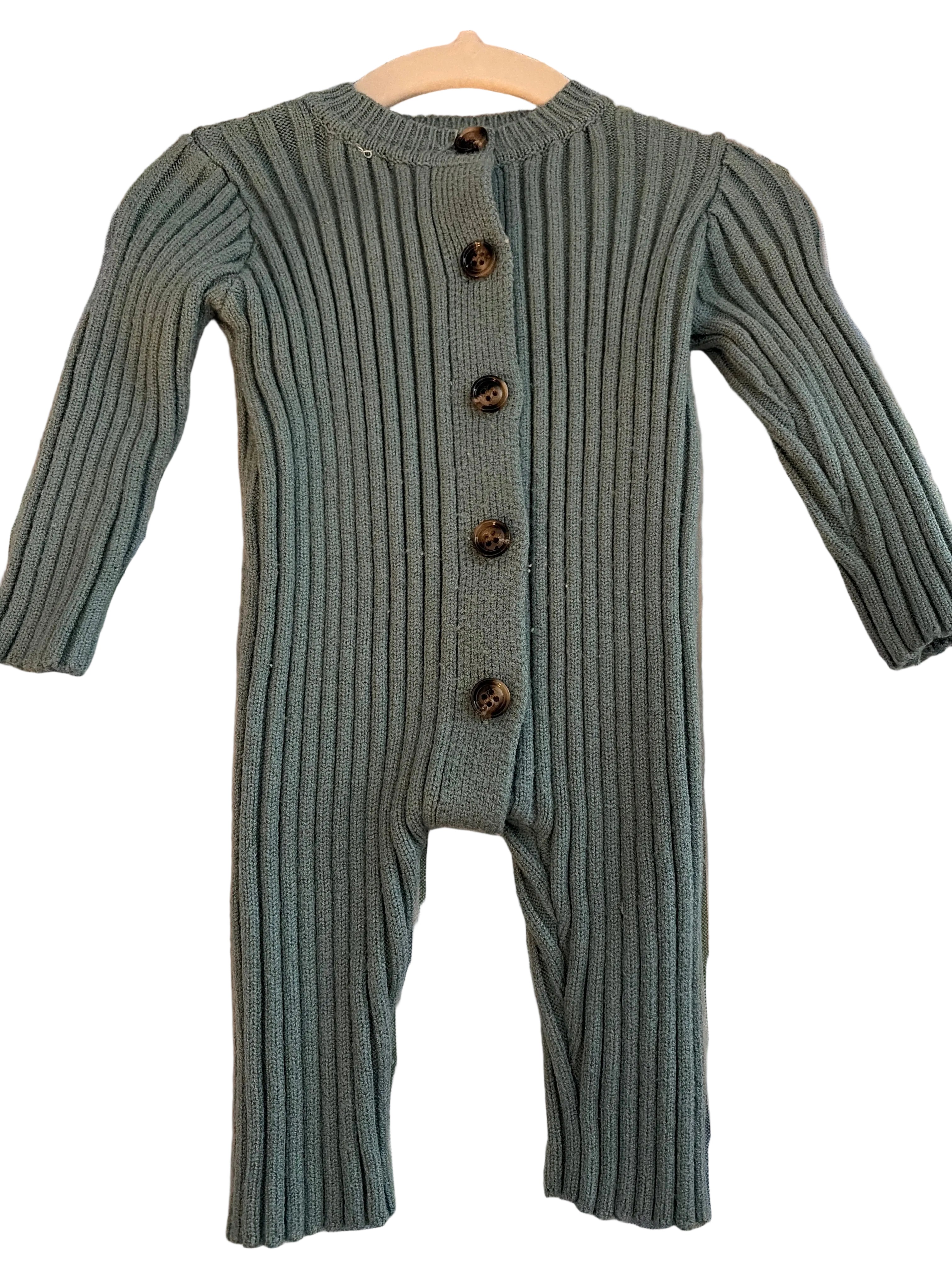 Green knitted Onesie