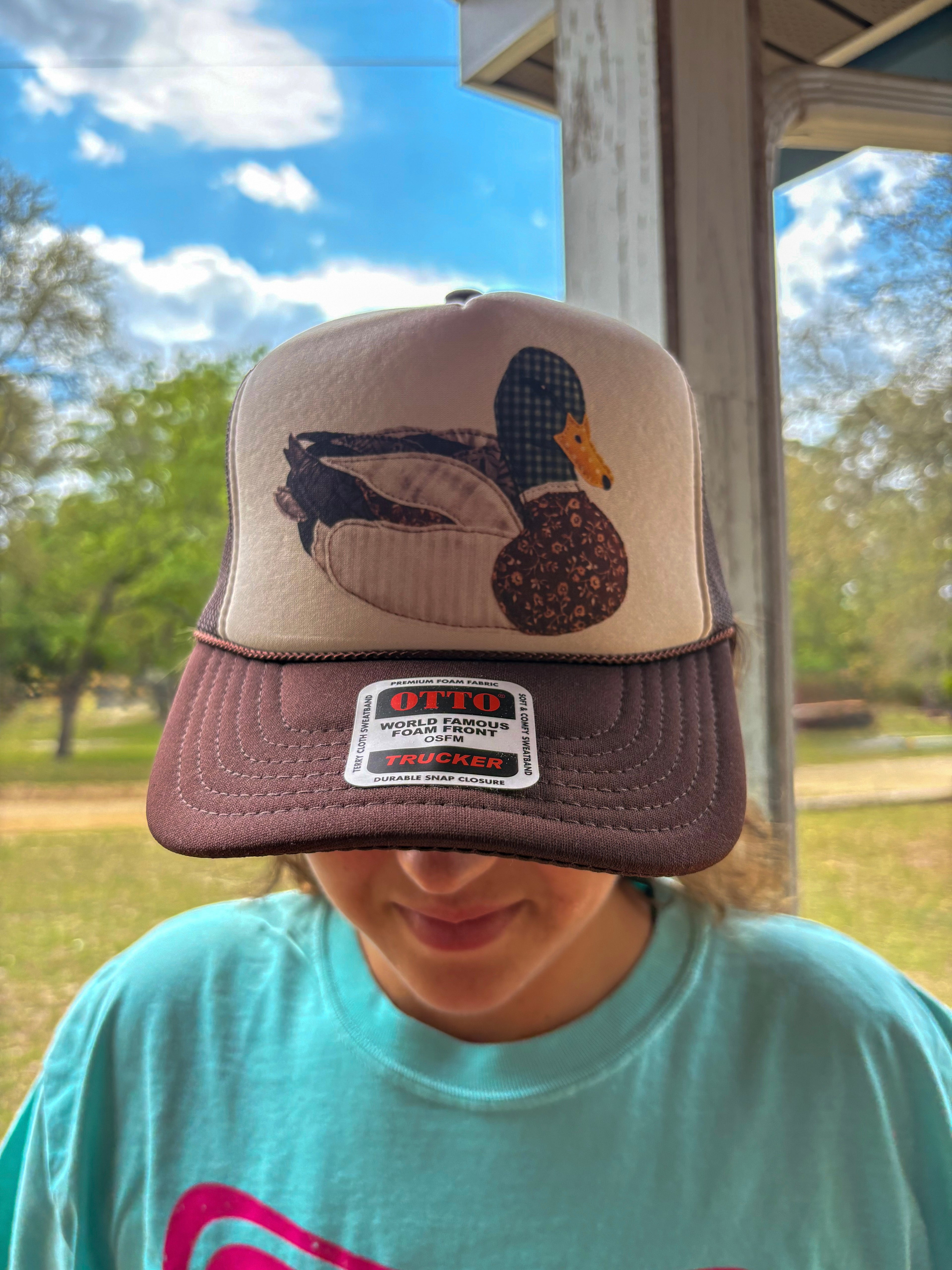 Duck patchwork hat