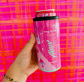Slim Can Cooler, Pink Energy Drink