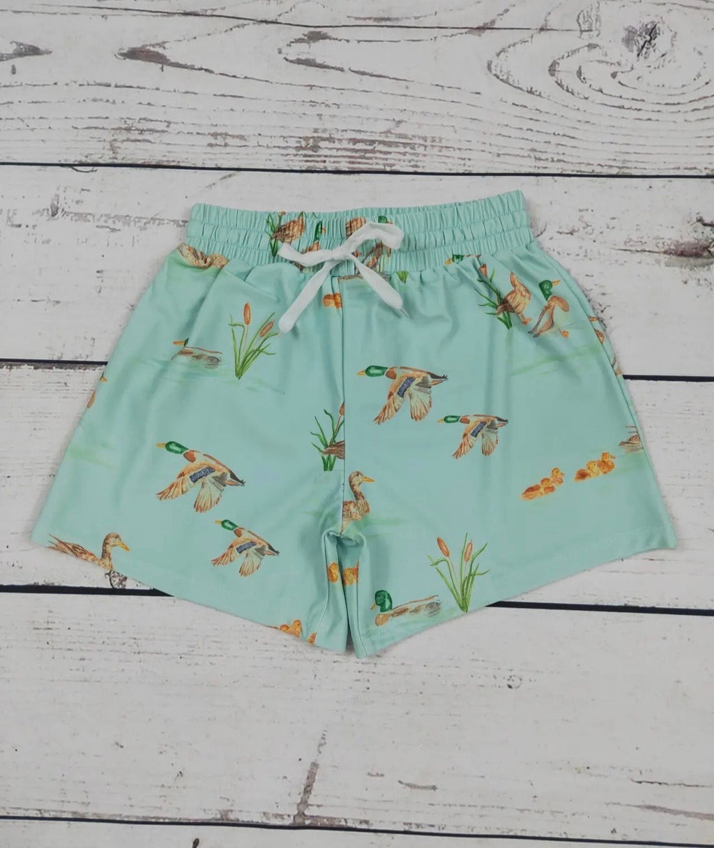 Boys Duck Swim Trunks