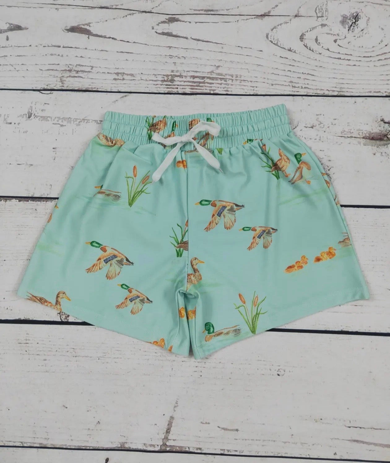 Boys Duck Swim Trunks
