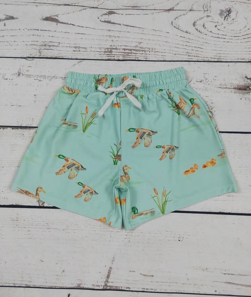 Boys Duck Swim Trunks