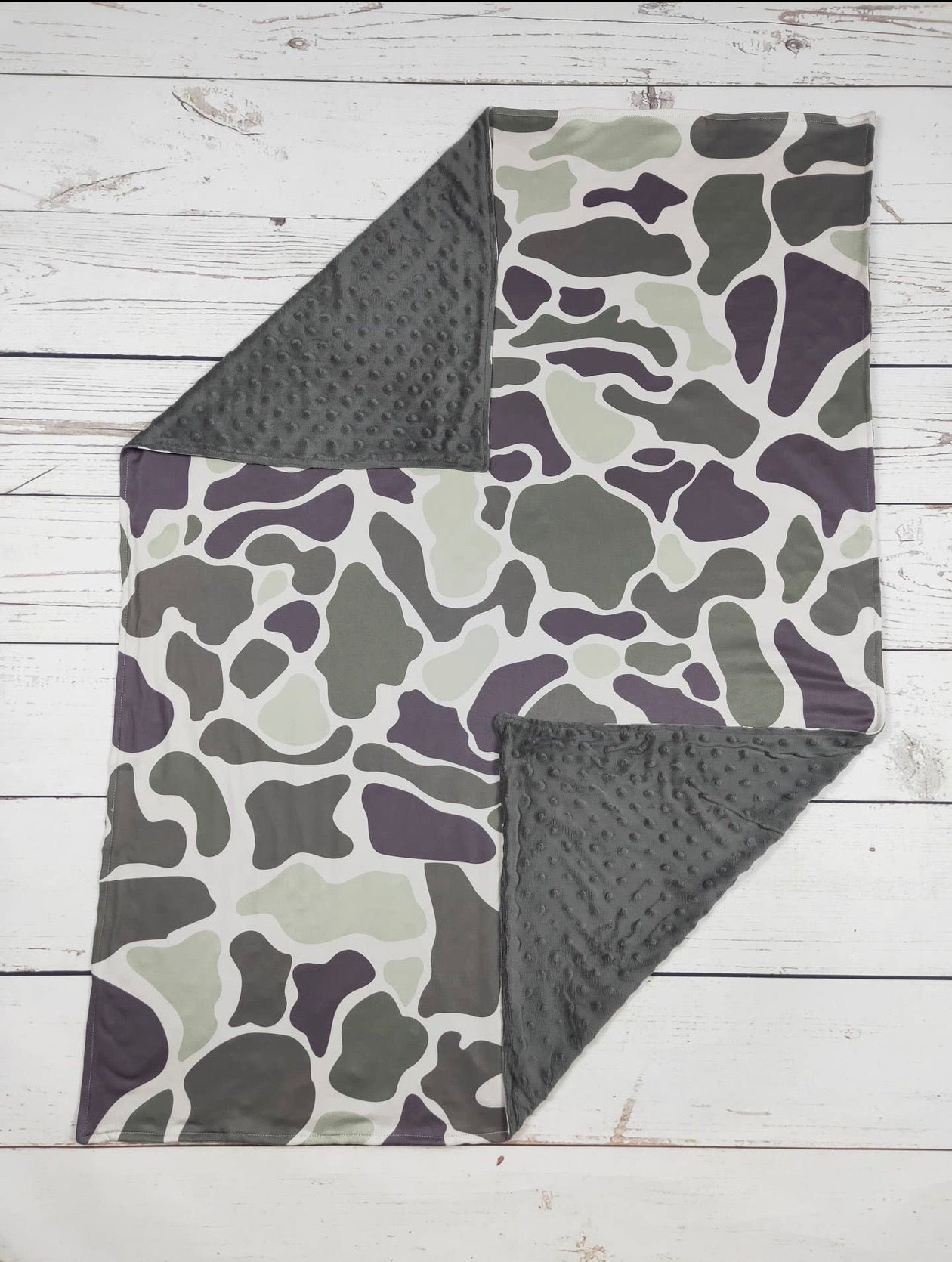Grey Camo Blanket