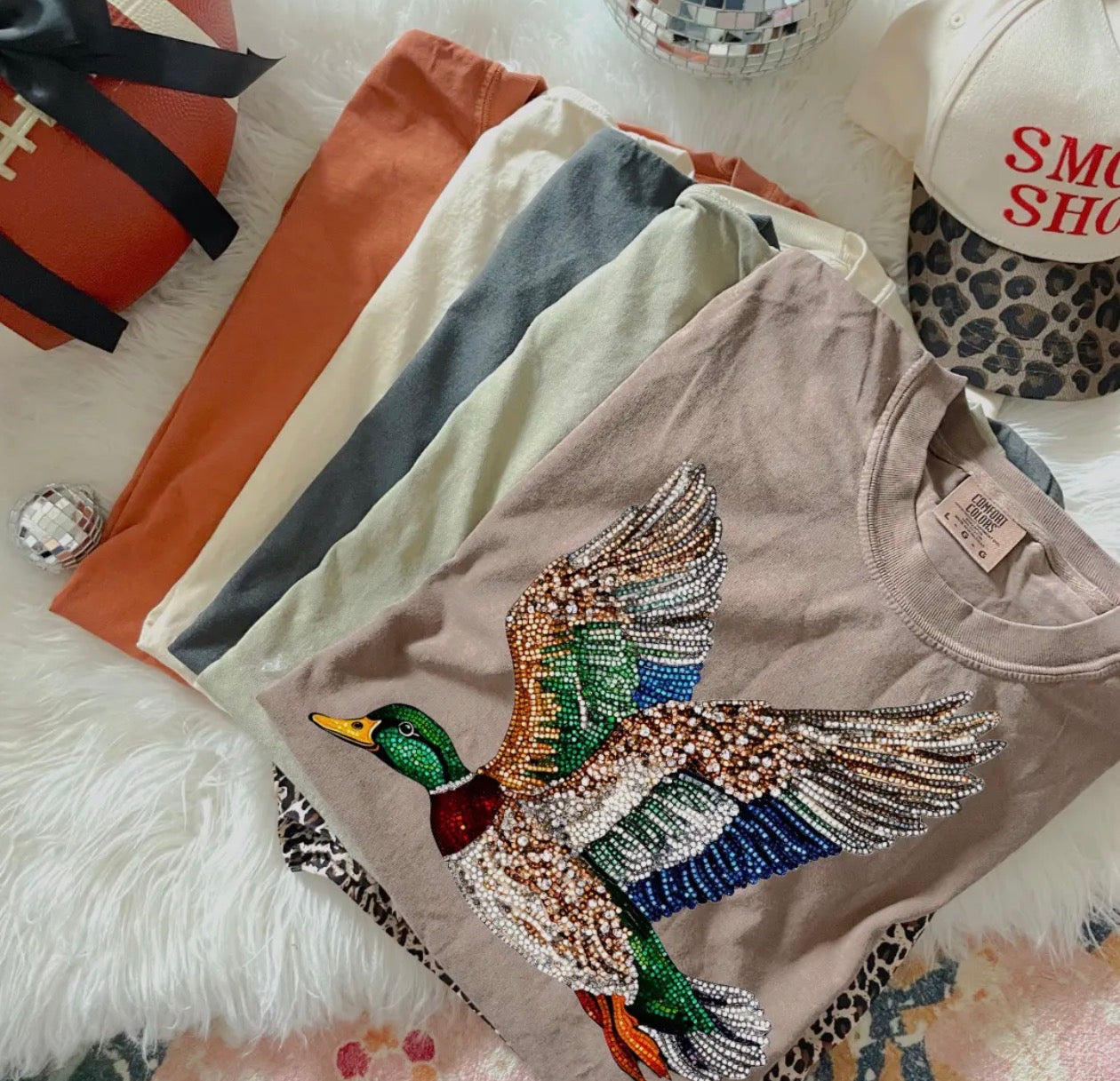 Duck Rhinestone Mallard Duck Tee