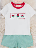 Watermelon Embroidered Set