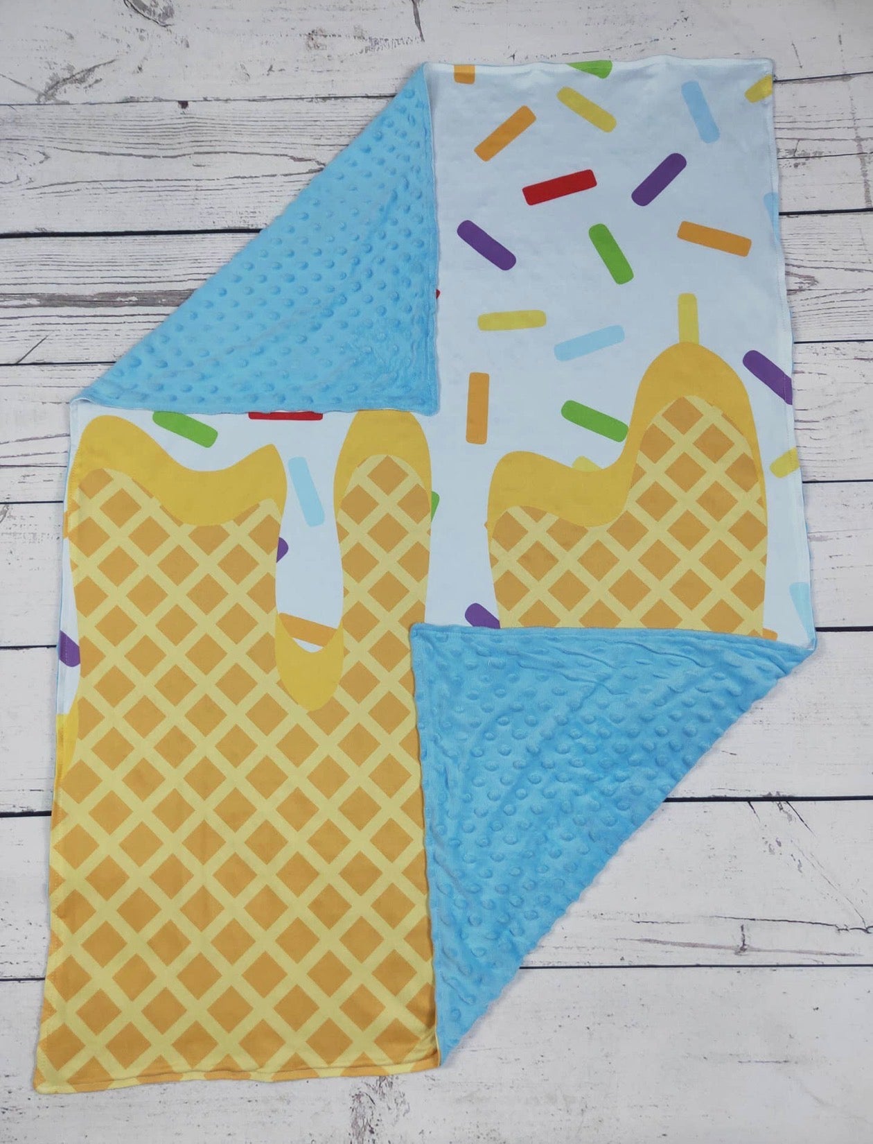 Blue Ice Cream Blanket