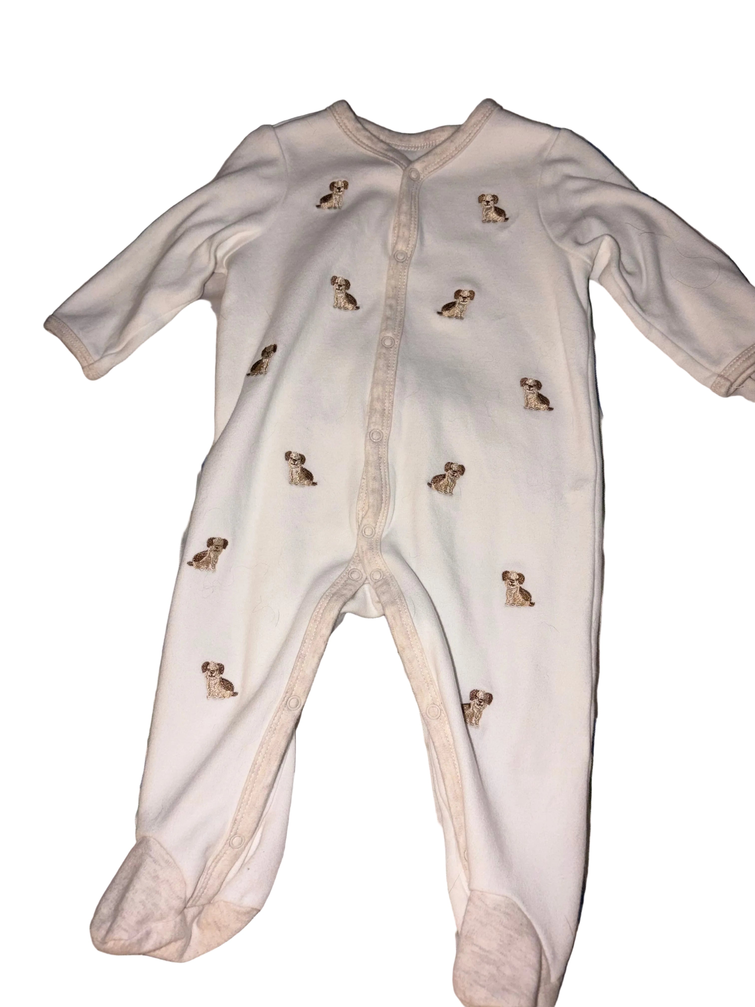 White dog onesie
