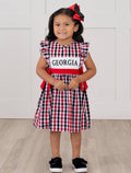 Ga Smocked Gingham Dress
