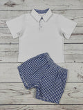 Blue Gingham Set