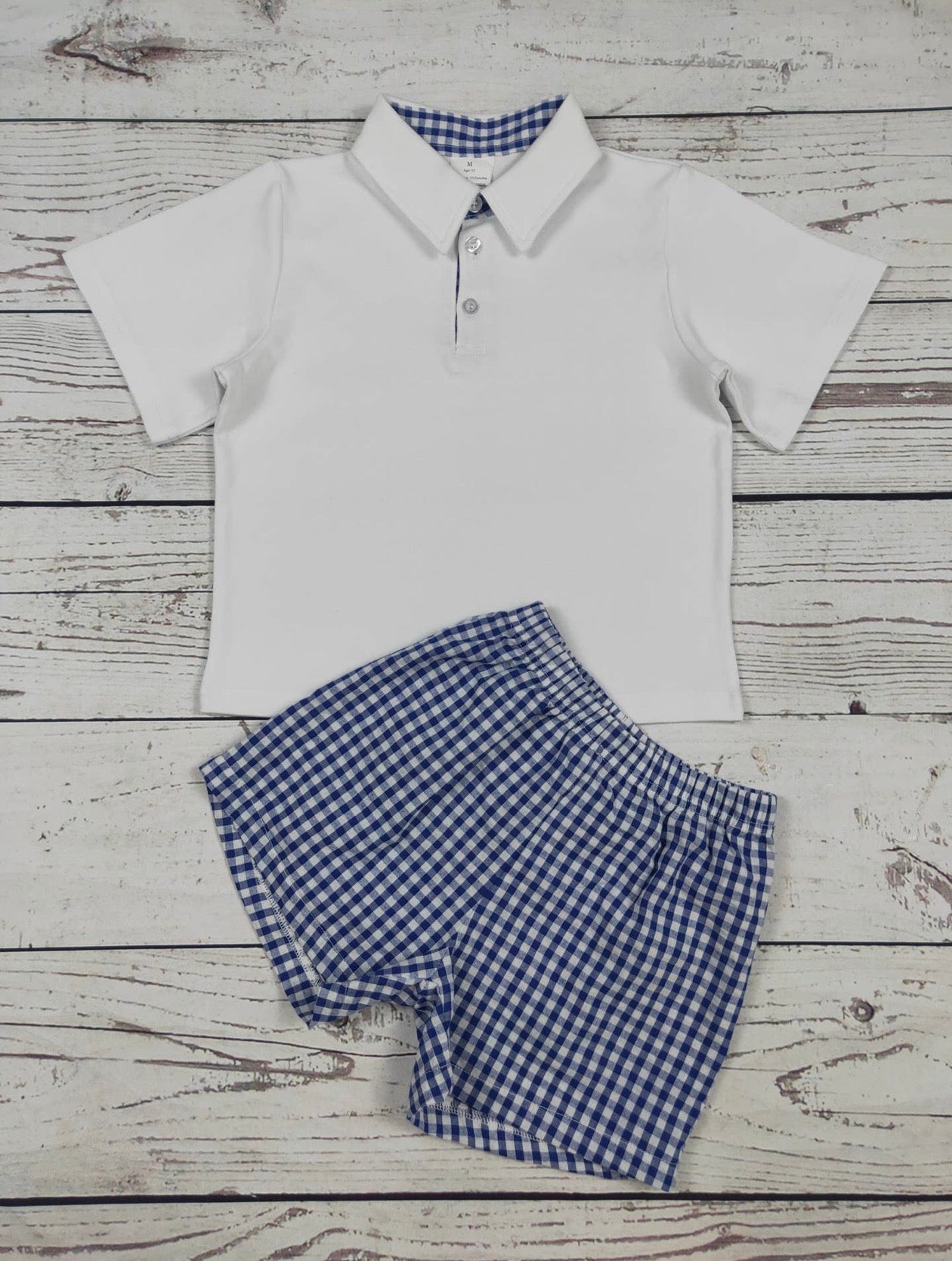 Blue Gingham Set