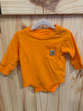 Orange Carhartt Onesie