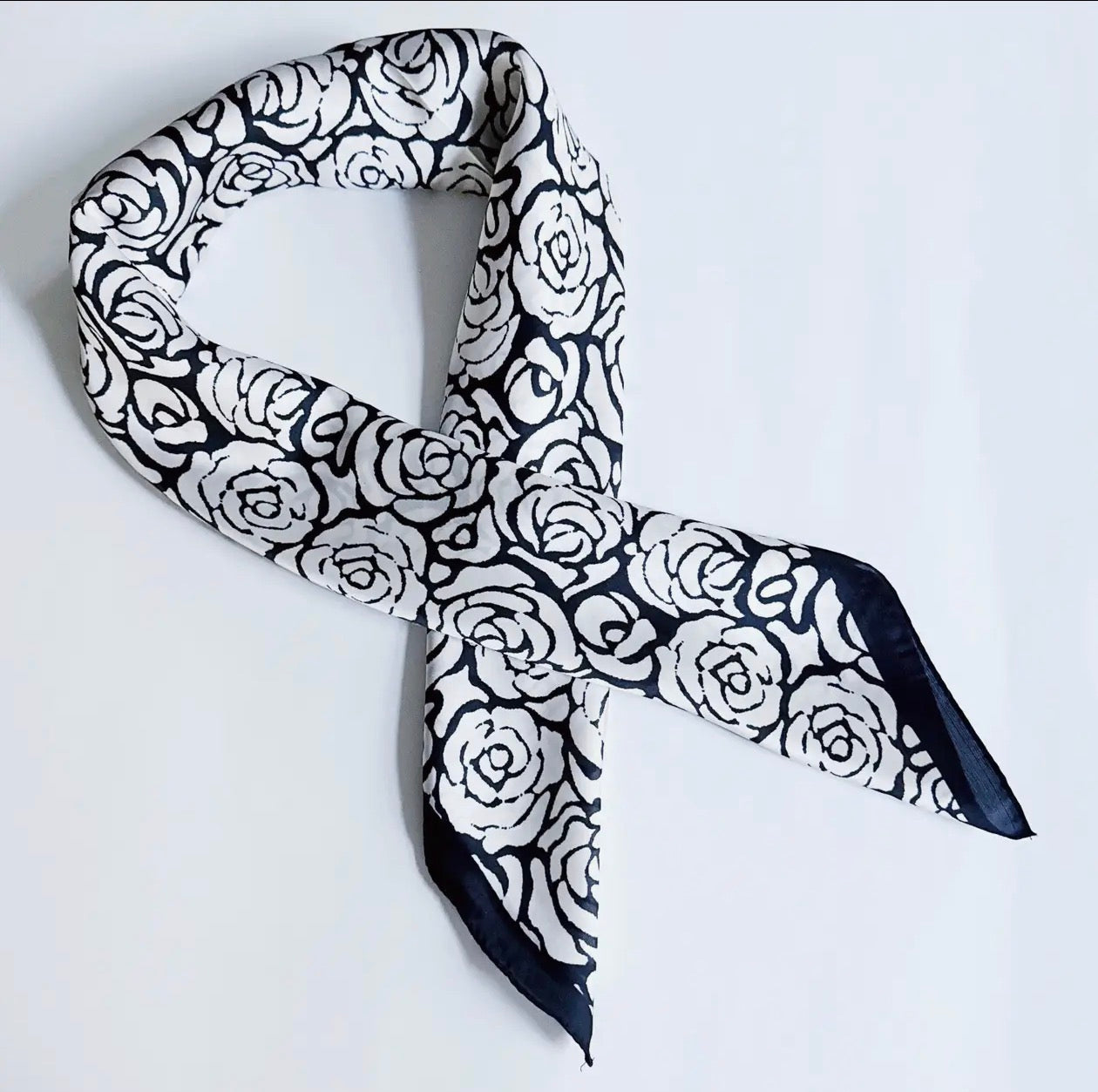Silky Muse Satin Square Scarf - Chic Silky Scarf For Hair, Neck, or Bag Styling