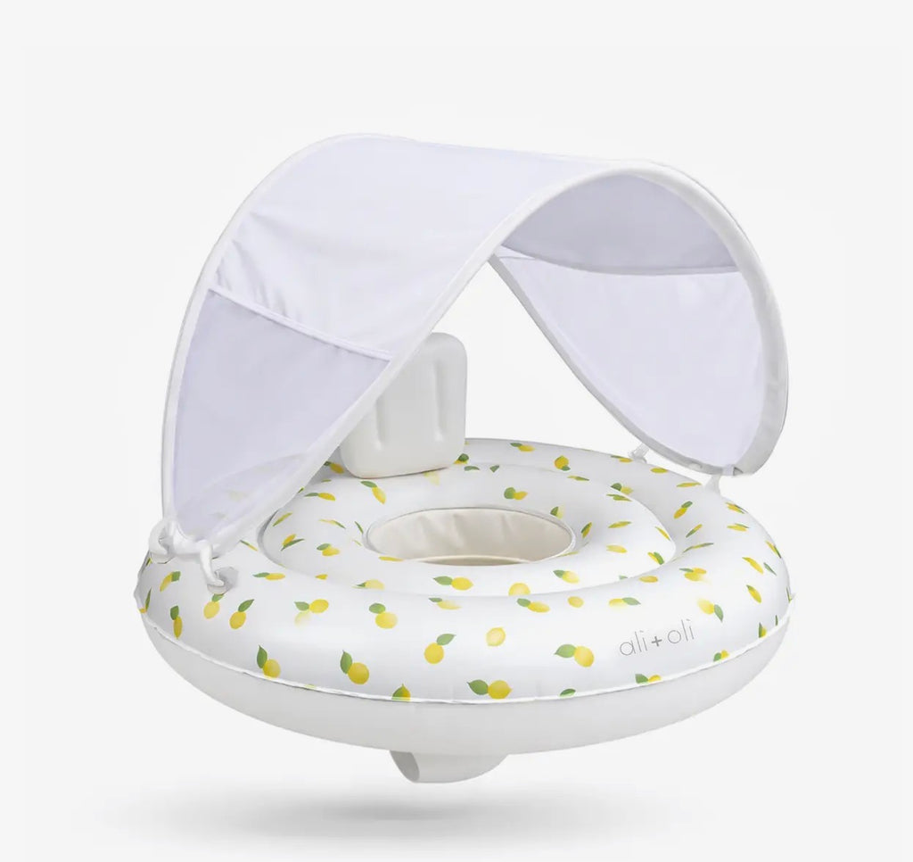Ali+Oli Baby Swim Seat with Sun Canopy (Lemons)