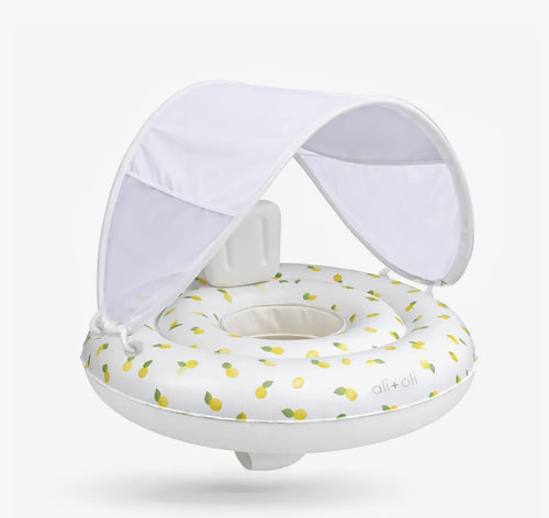 Ali+Oli Baby Swim Seat with Sun Canopy (Lemons)
