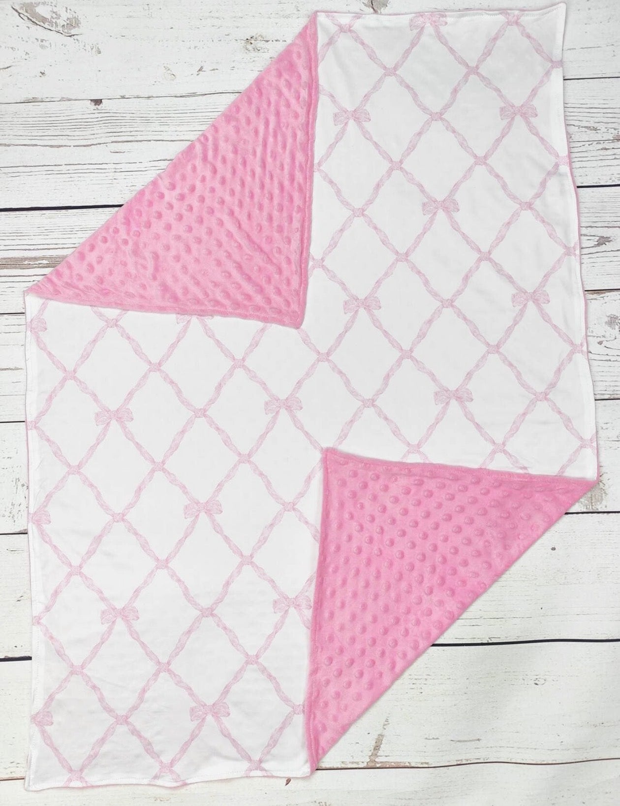 Pink Bow Blanket