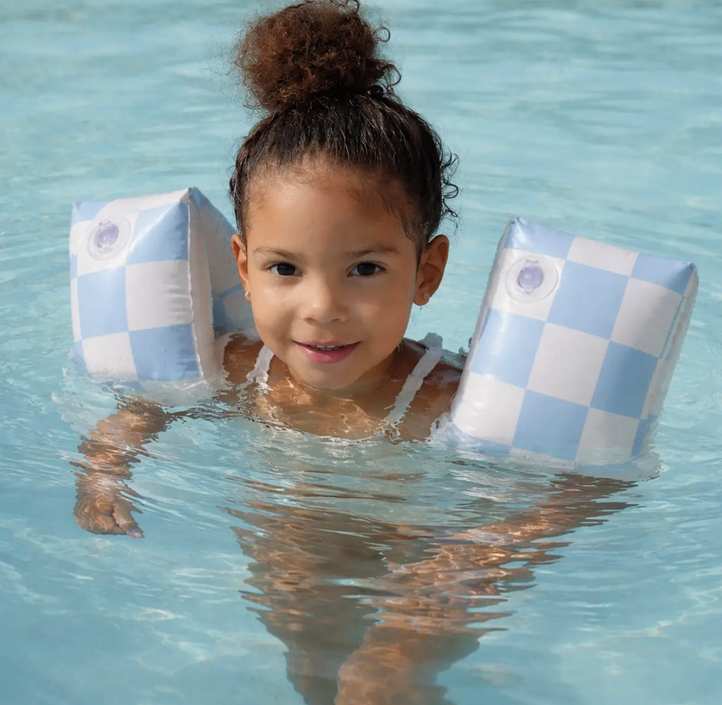 Ali+Oli Inflatable Arm Band Swim Wings For Kids (Blue)
