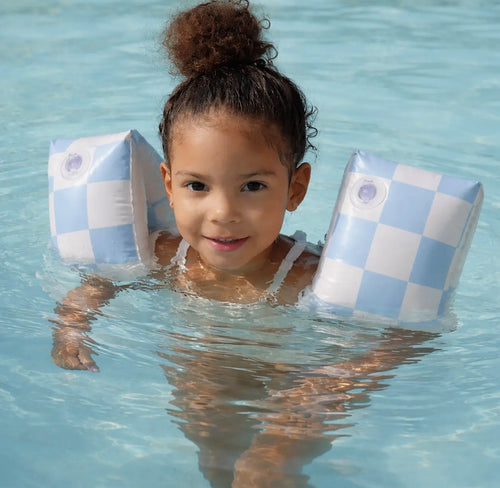 Ali+Oli Inflatable Arm Band Swim Wings For Kids (Blue)