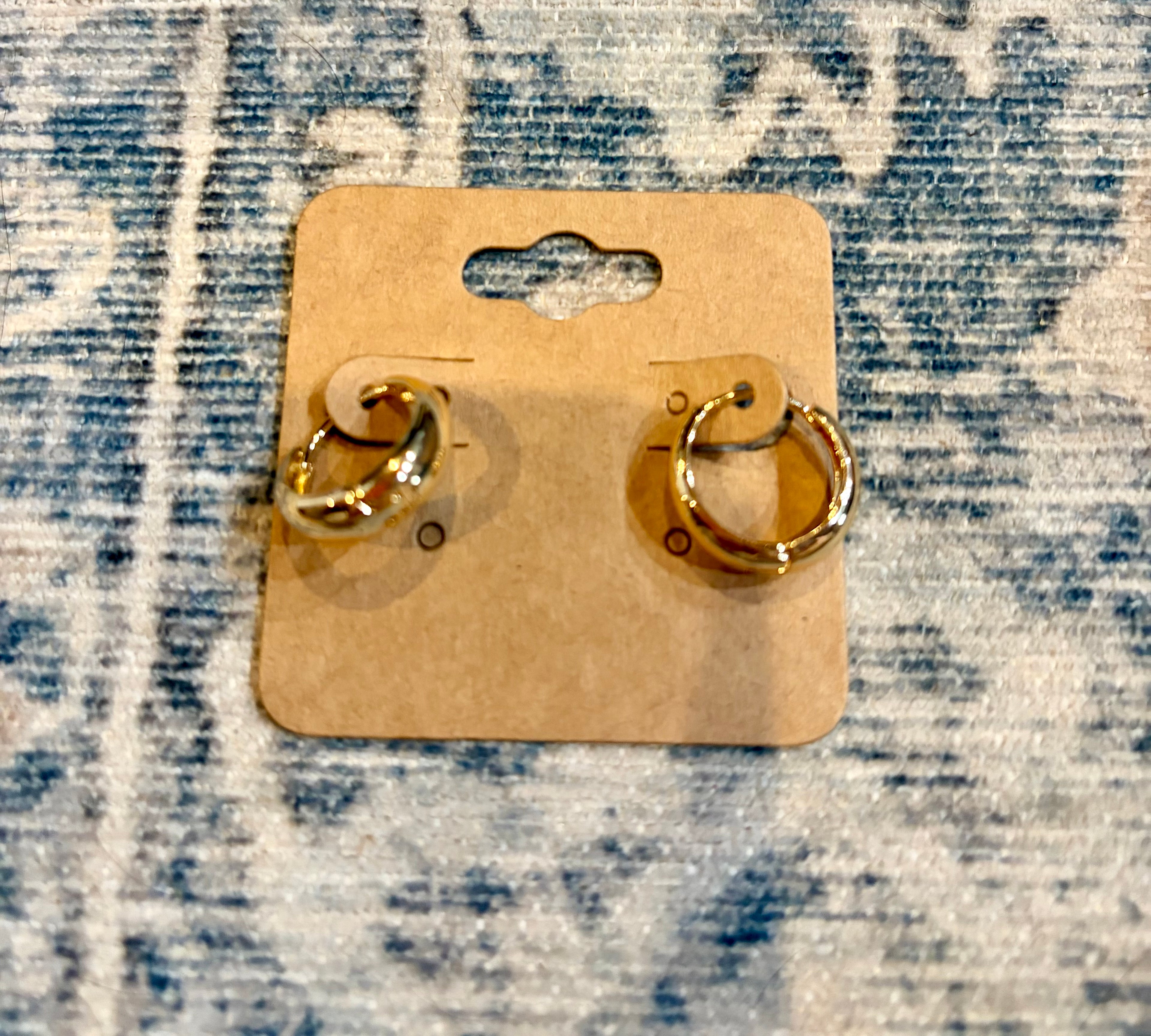Small 14k Gold Plated Hoops