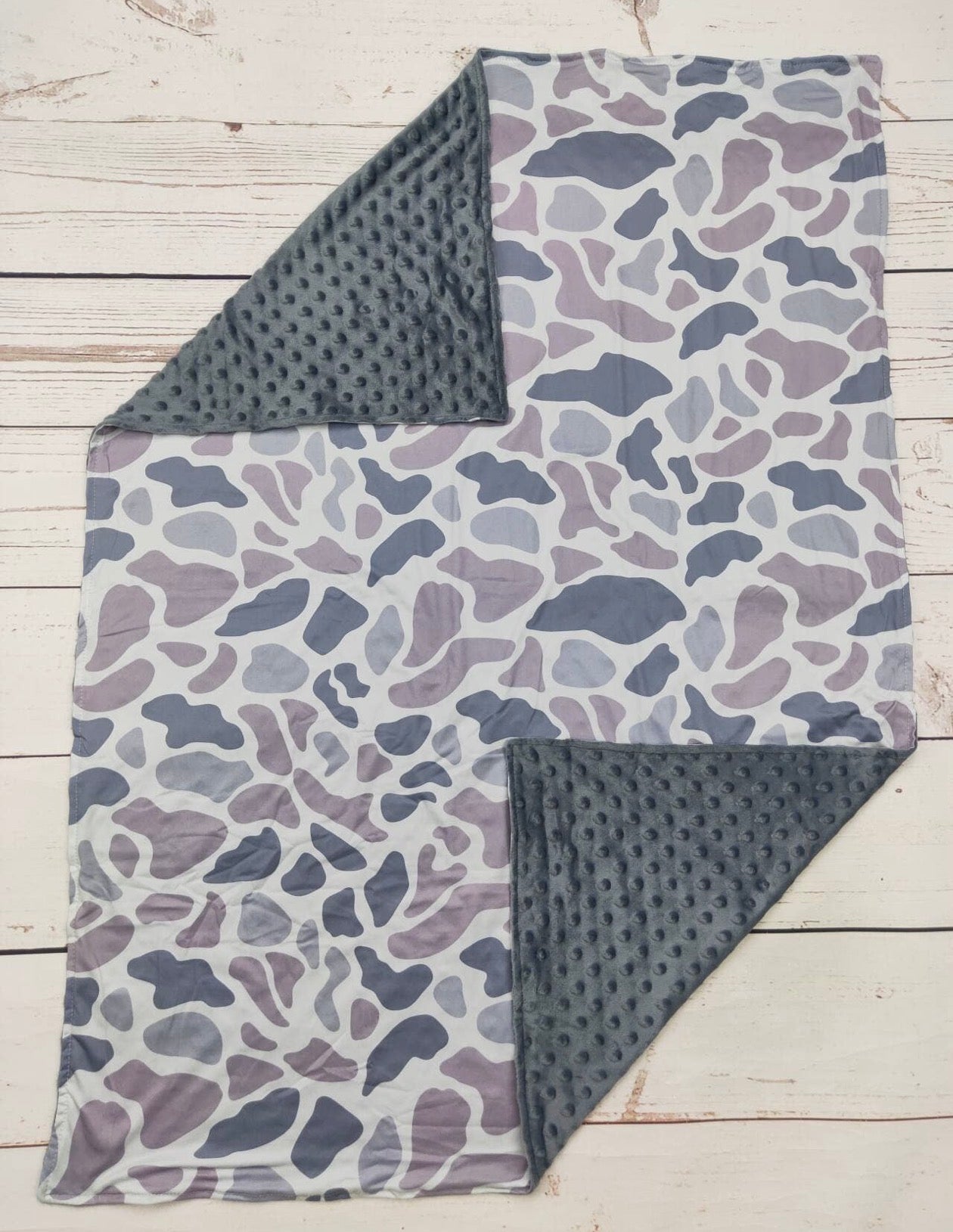 Grey Camo Blanket