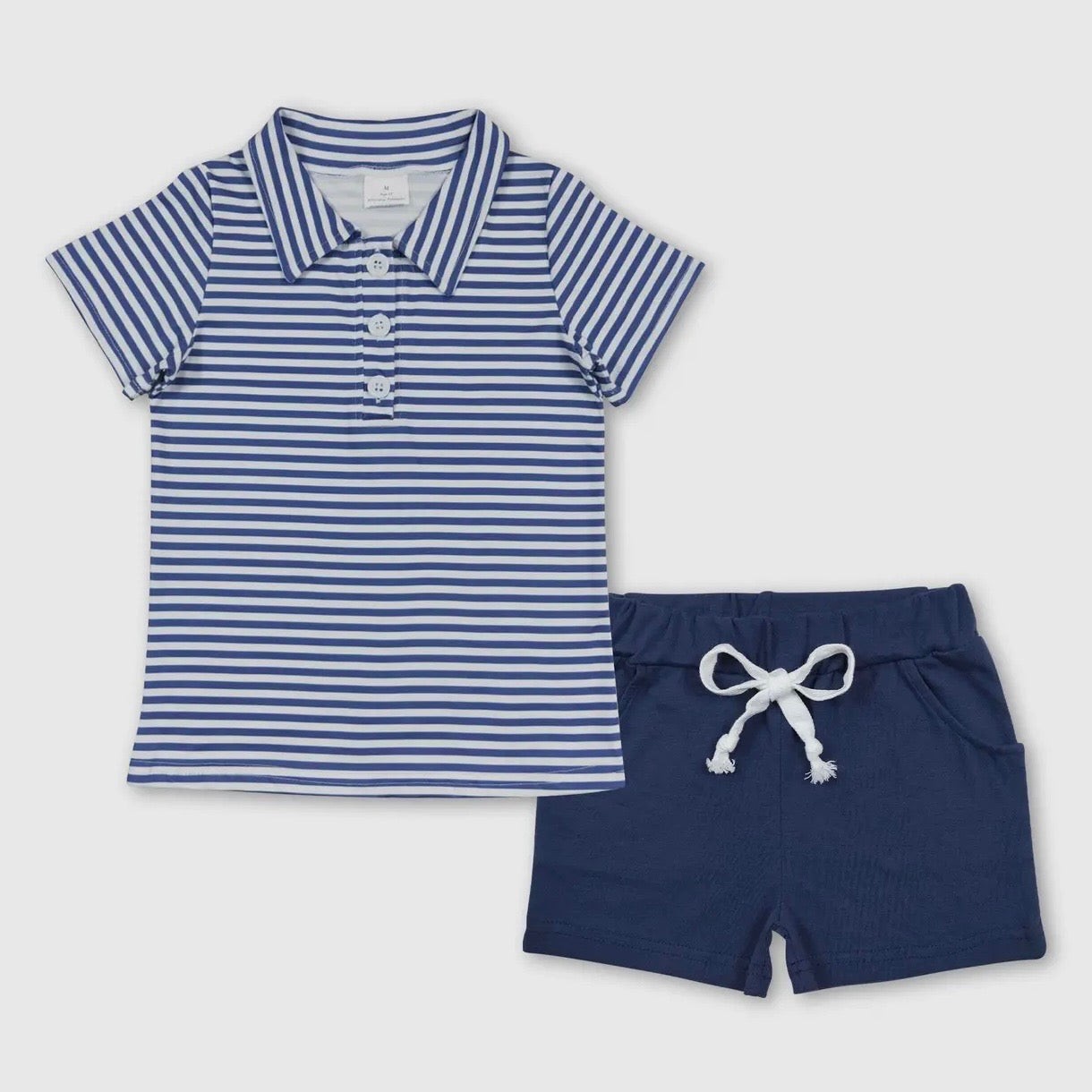 Navy Striped Set
