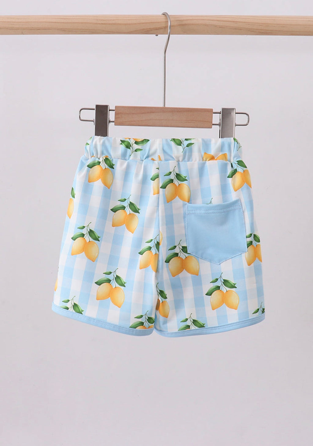 Blue Lemon Swim Trunks