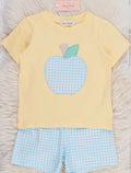 Apple Gingham Embroidered Outfit
