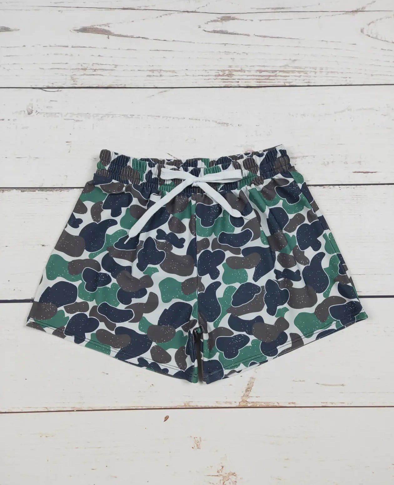 Camo swim trunks