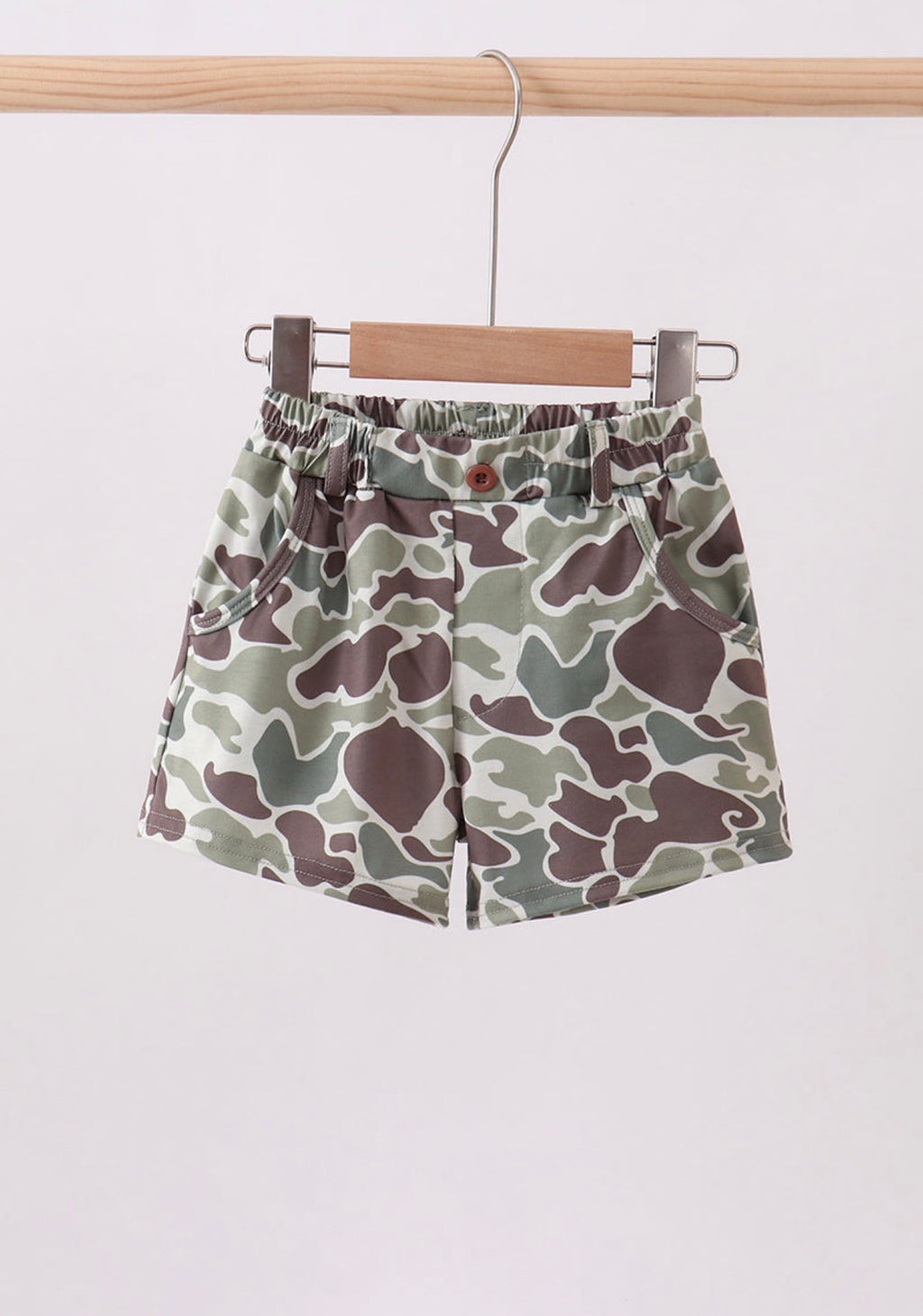 Camouflage printed shorts