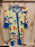 Dog Print Bamboo Onesie