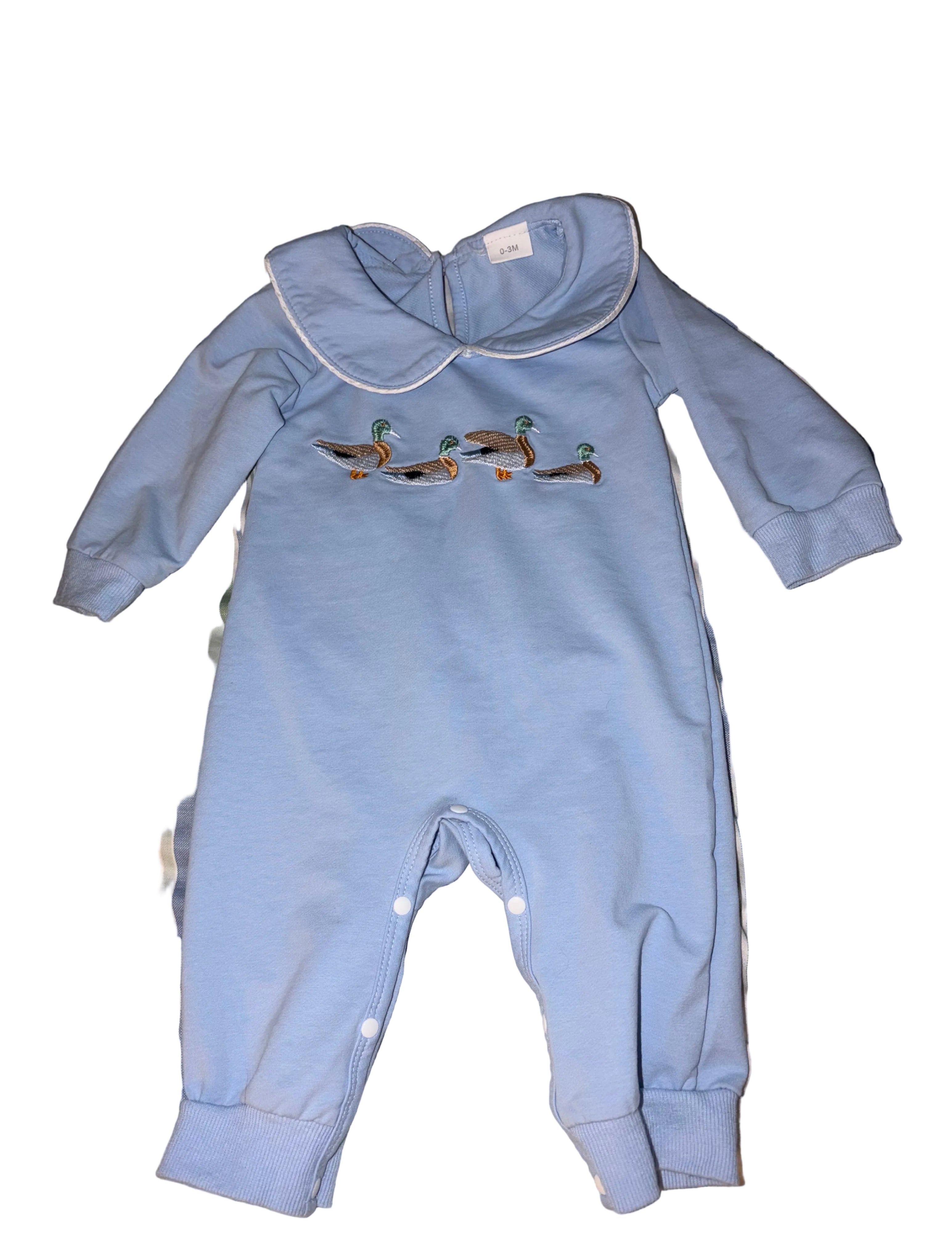 Blue Collared Duck onesie