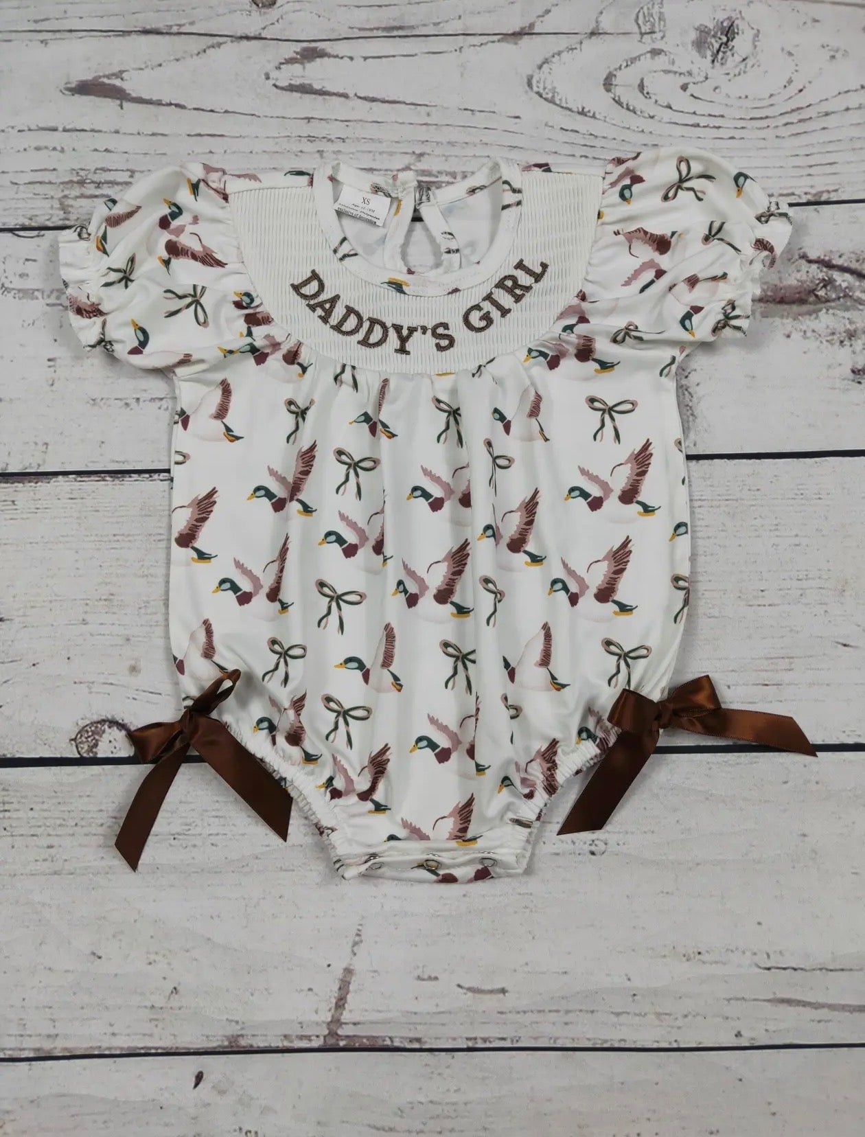Daddy’s Girl Smocked Bubble