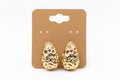Gold Molten Drop Earrings