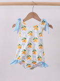 Blue bow lemon one piece swimsuit
