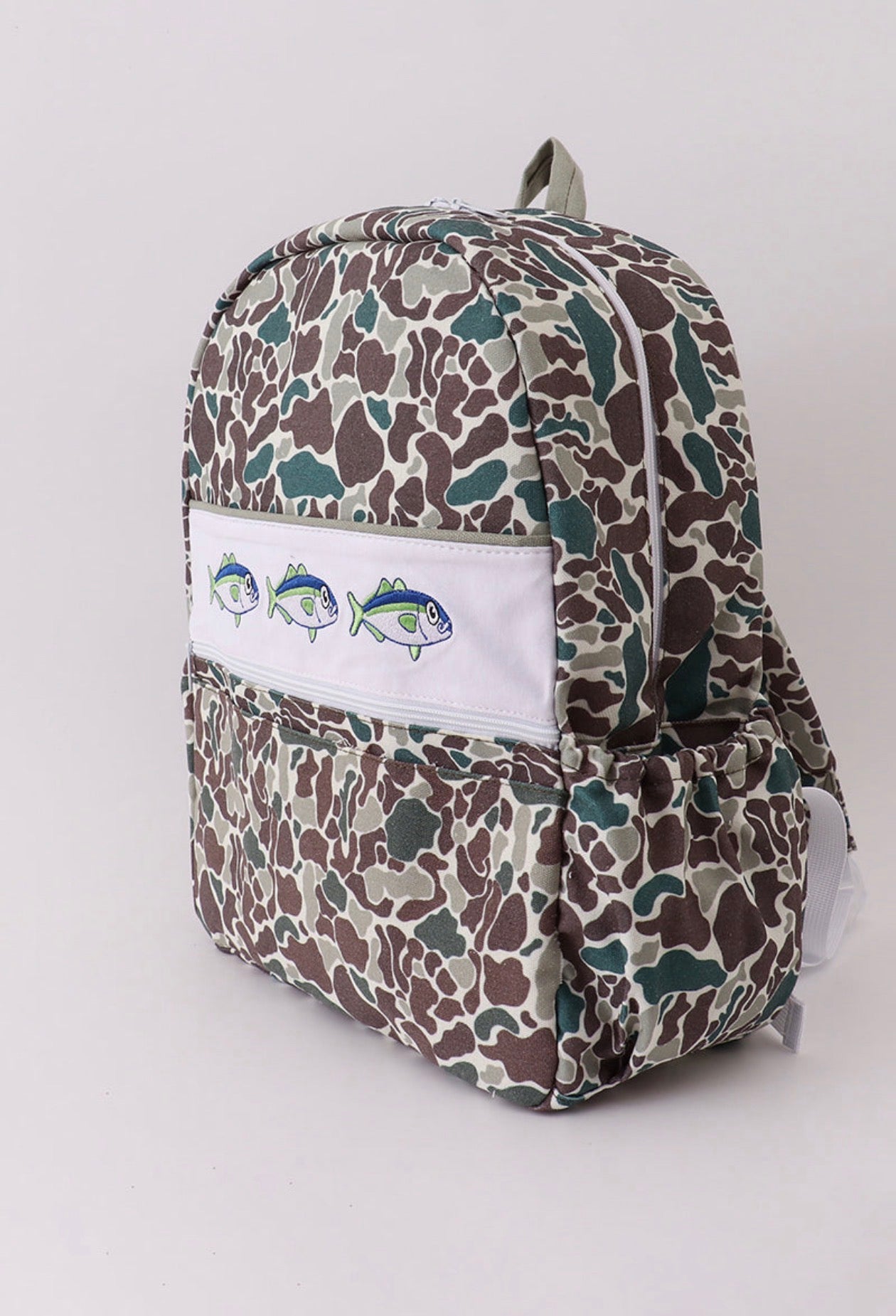 Camo Fish Bookbag
