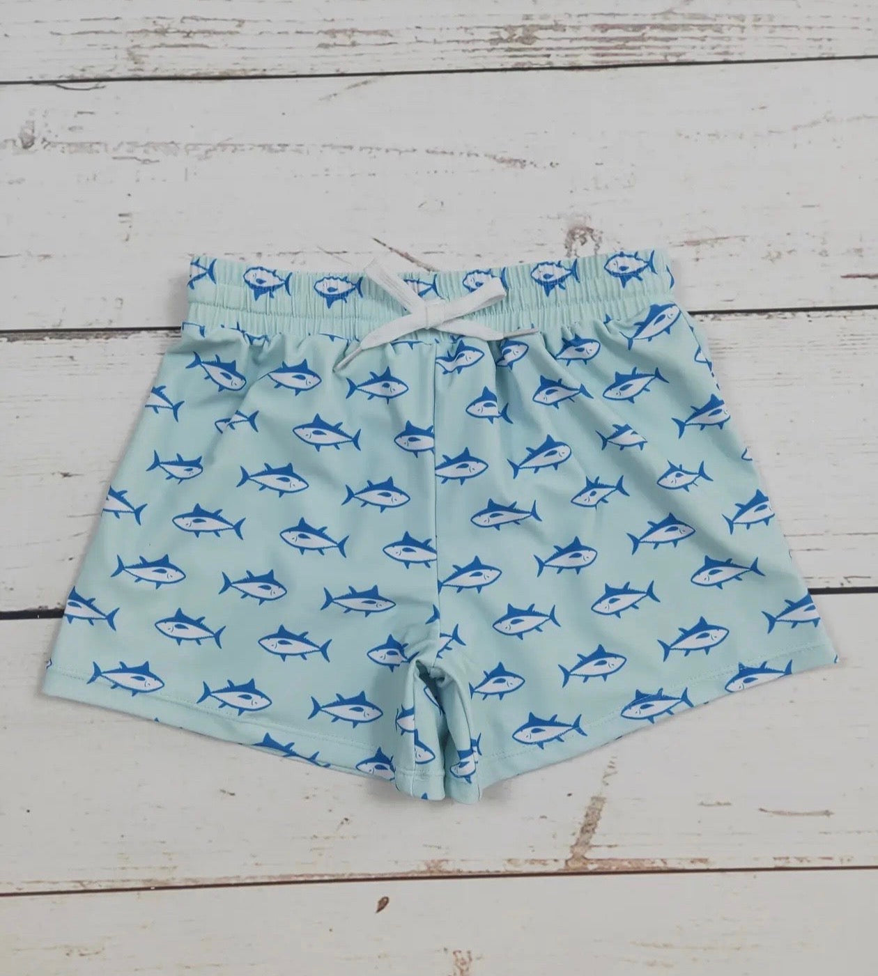 Boys Fish Swim Trunks
