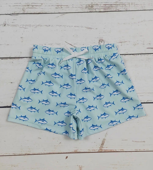 Boys Fish Swim Trunks