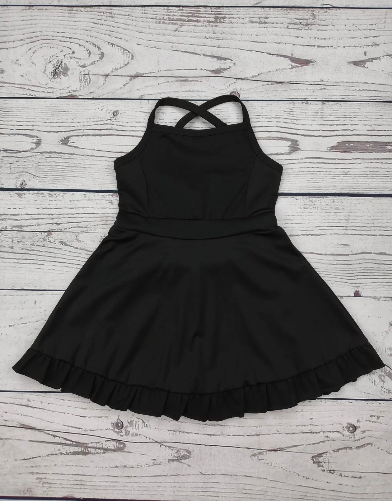 Girls Black Athletic Dress