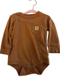 Carhartt brown onesie