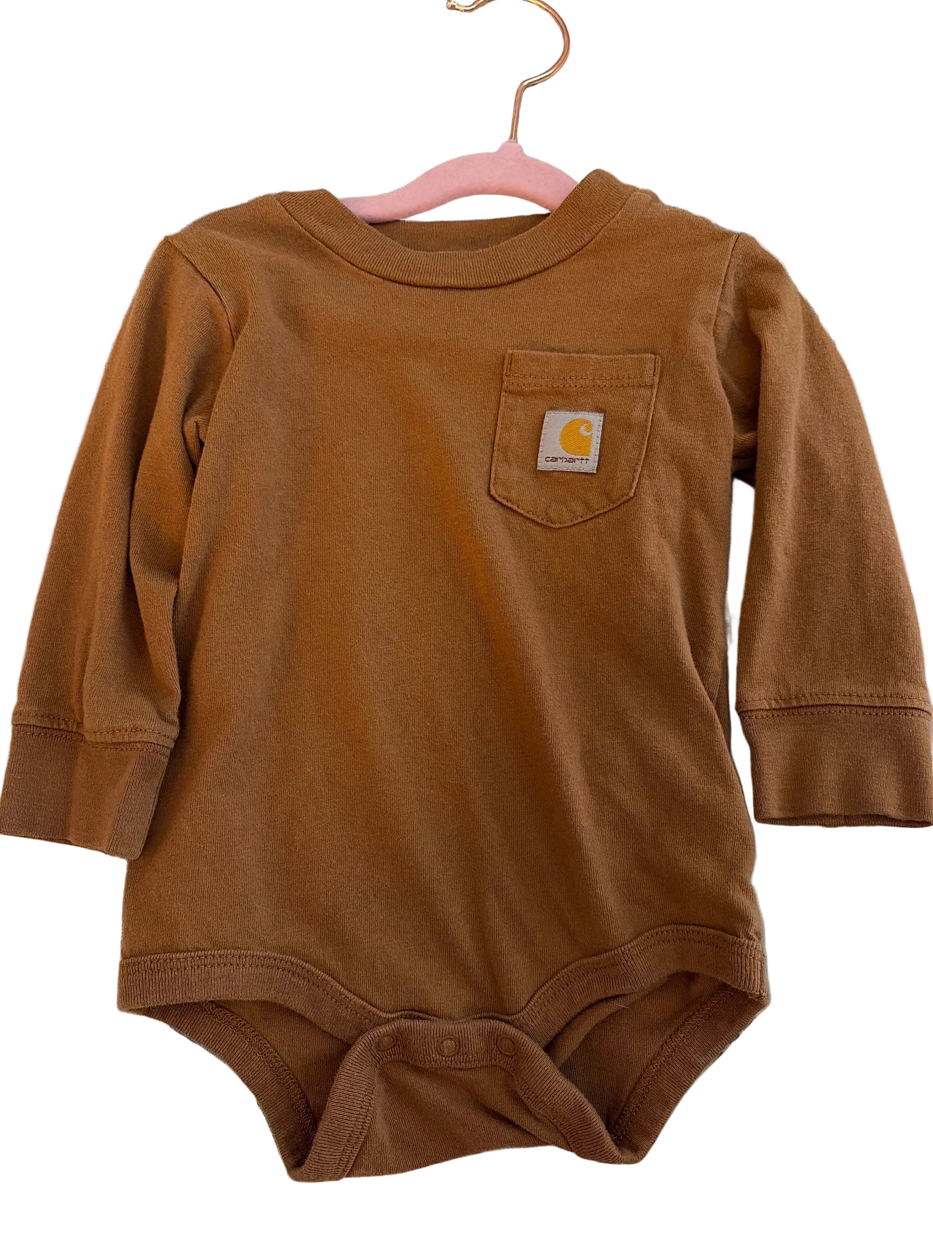 Carhartt brown onesie