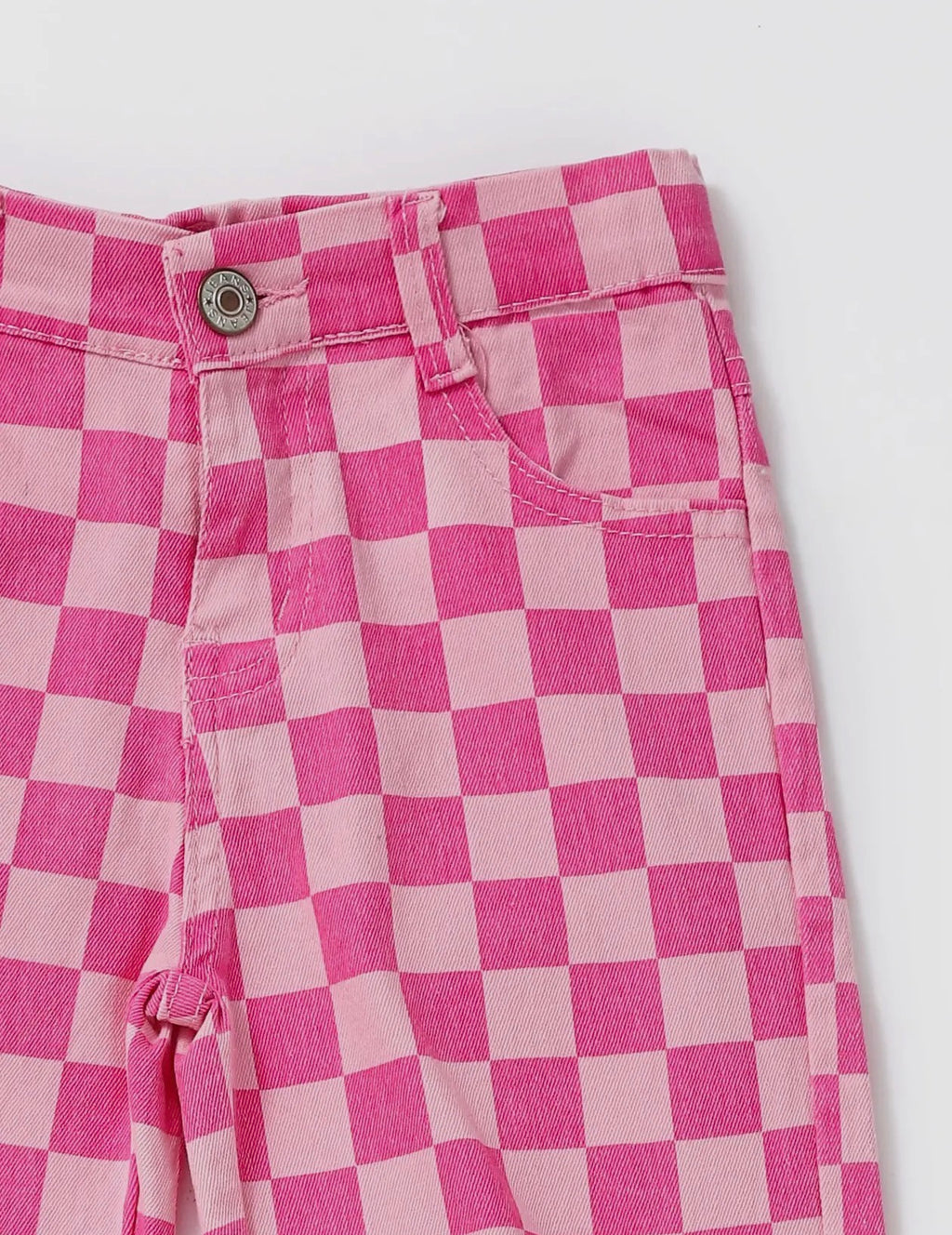 Hot Pink checkered Jeans